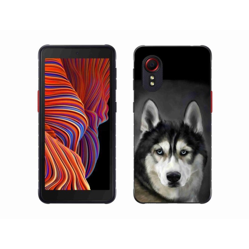 Gélový obal mmCase na mobil Samsung Galaxy Xcover 5 - husky