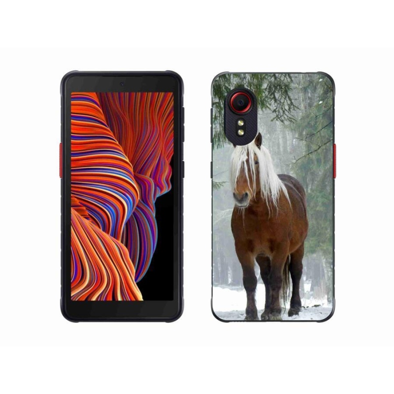 Gélový obal mmCase na mobil Samsung Galaxy Xcover 5 - kôň v lese
