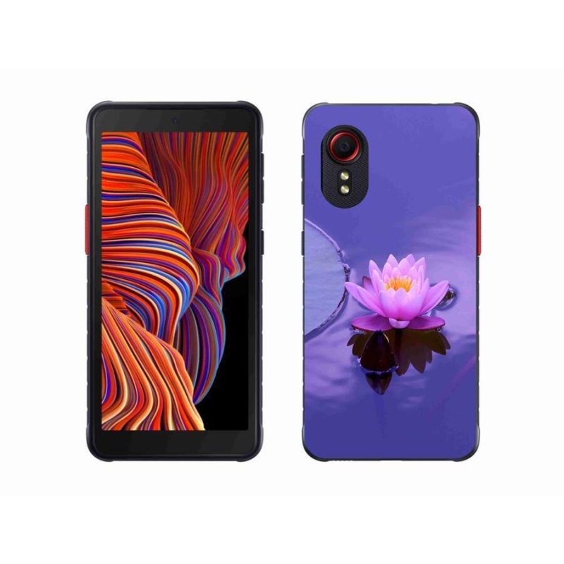 Gélový obal mmCase na mobil Samsung Galaxy Xcover 5 - kvet na hladine