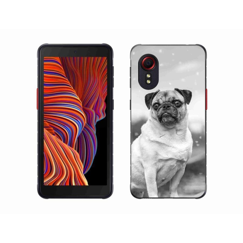 Gélový obal mmCase na mobil Samsung Galaxy Xcover 5 - mops