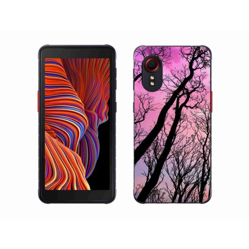 Gélový obal mmCase na mobil Samsung Galaxy Xcover 5 - opadané stromy