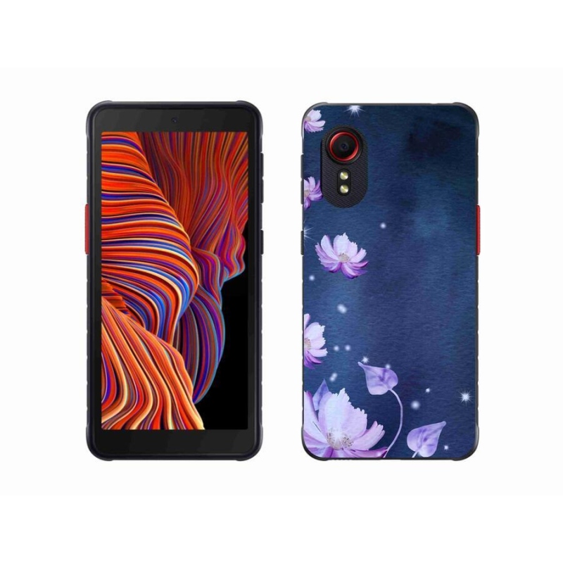 Gélový obal mmCase na mobil Samsung Galaxy Xcover 5 - padajúce kvety