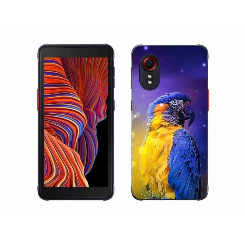 Gélový obal mmCase na mobil Samsung Galaxy Xcover 5 - papagáj ara 1