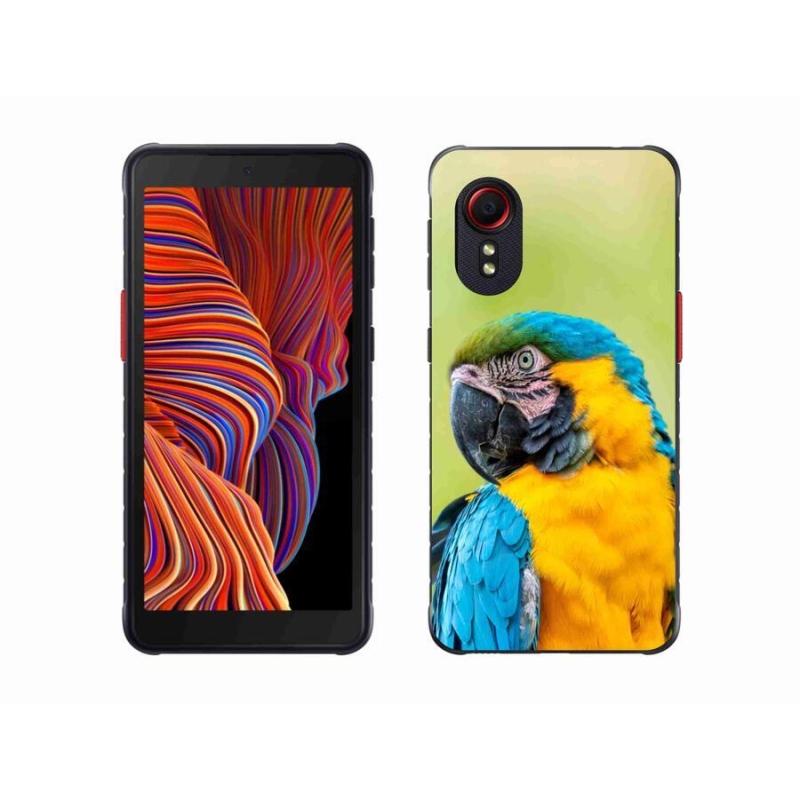 Gélový obal mmCase na mobil Samsung Galaxy Xcover 5 - papagáj ara 2