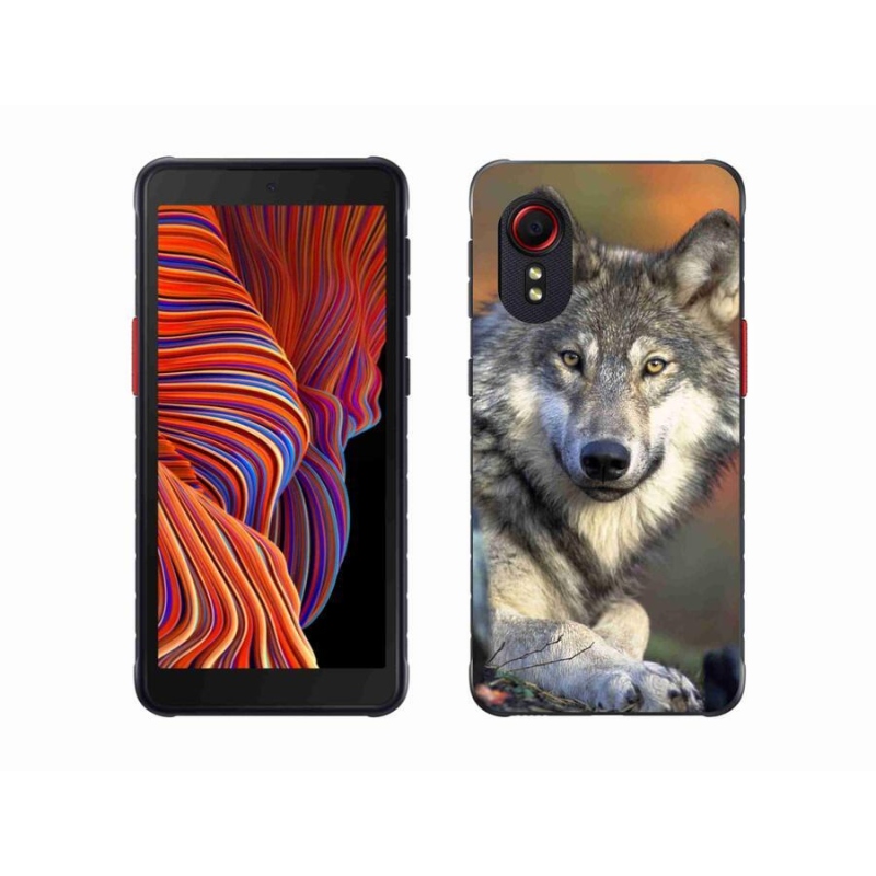 Gélový obal mmCase na mobil Samsung Galaxy Xcover 5 - vlk