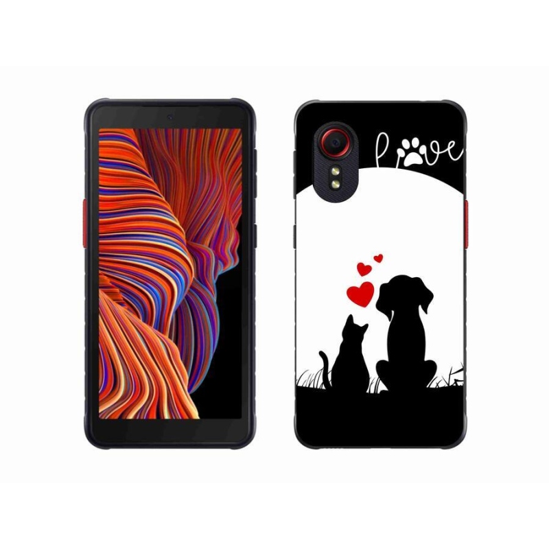 Gélový obal mmCase na mobil Samsung Galaxy Xcover 5 - zvieracie láska