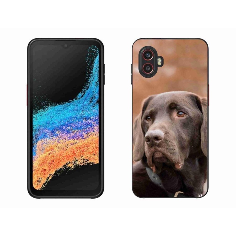 Gélový obal mmCase na mobil Samsung Galaxy Xcover 6 Pro - hnedý labrador