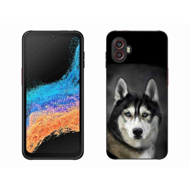 Gélový obal mmCase na mobil Samsung Galaxy Xcover 6 Pro - husky