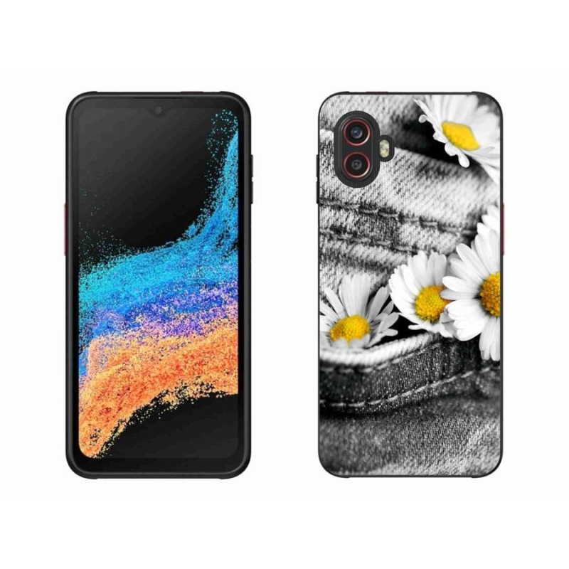 Gélový obal mmCase na mobil Samsung Galaxy Xcover 6 Pro - margaréty