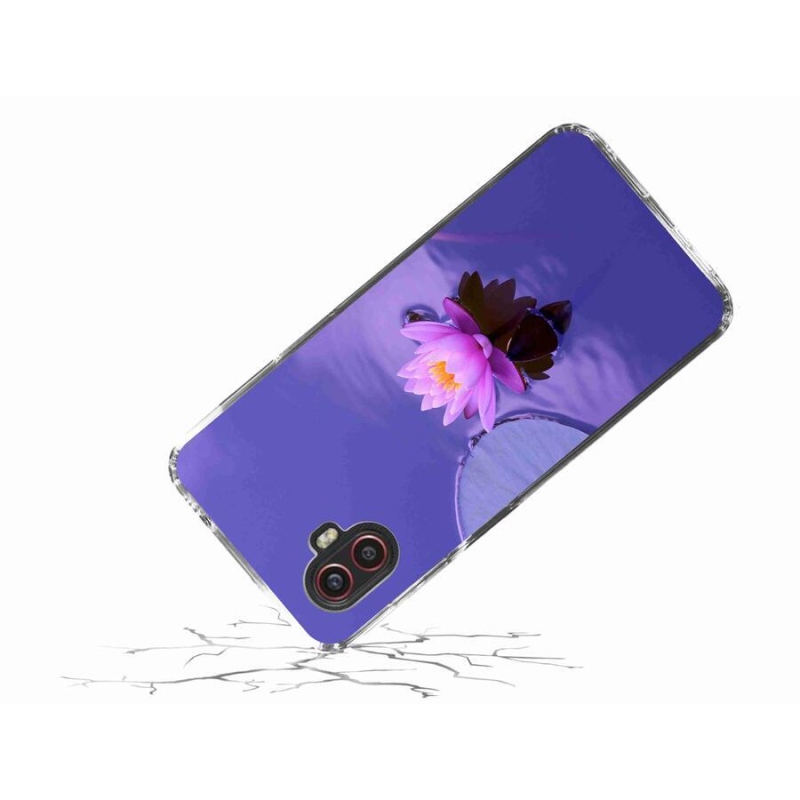 Gélový obal mmCase na mobil Samsung Galaxy Xcover 6 Pro - kvet na hladine