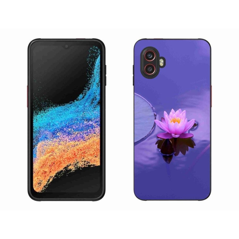 Gélový obal mmCase na mobil Samsung Galaxy Xcover 6 Pro - kvet na hladine