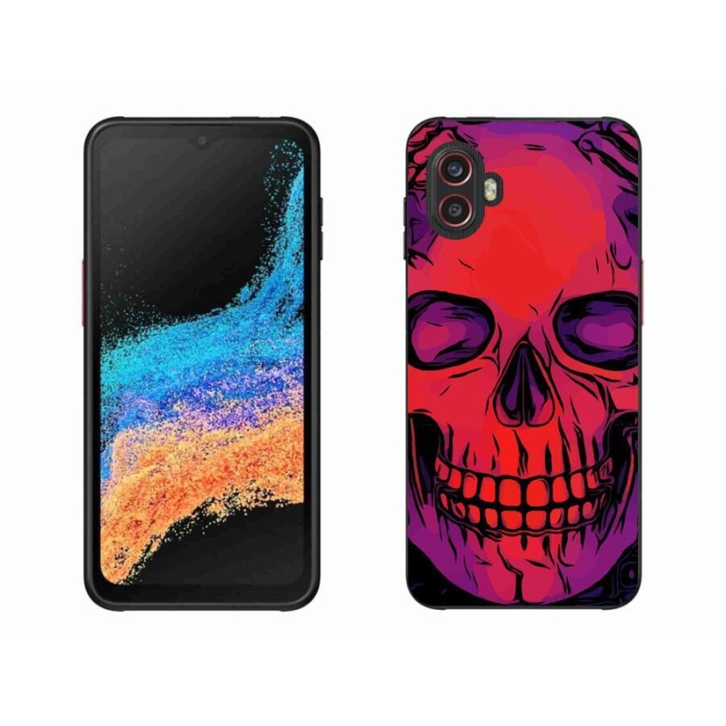 Gélový obal mmCase na mobil Samsung Galaxy Xcover 6 Pro - lebka