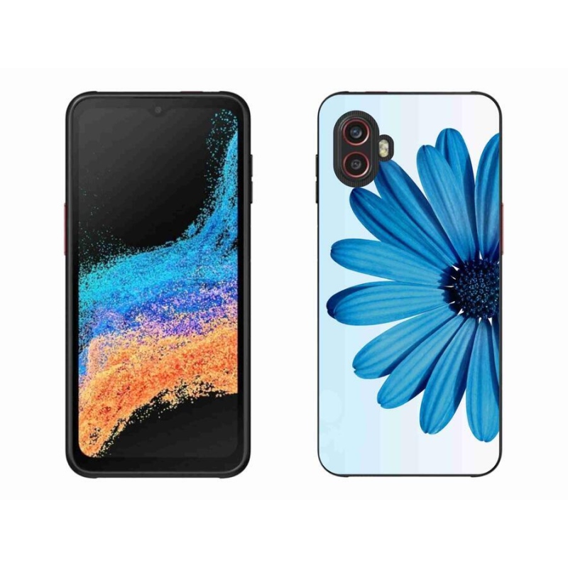 Gélový obal mmCase na mobil Samsung Galaxy Xcover 6 Pro - modrá margaréta