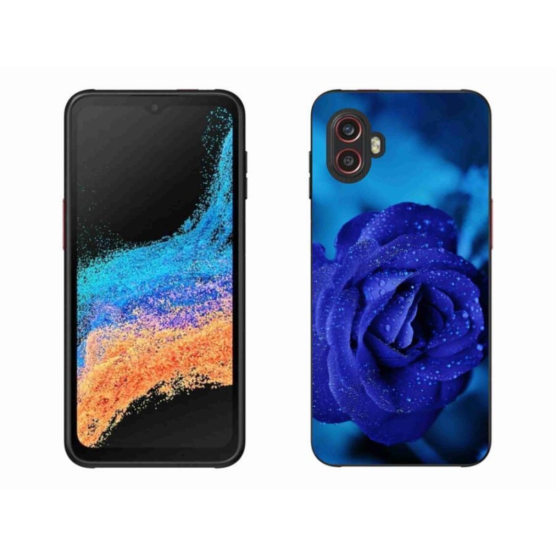 Gélový obal mmCase na mobil Samsung Galaxy Xcover 6 Pro - modrá ruža