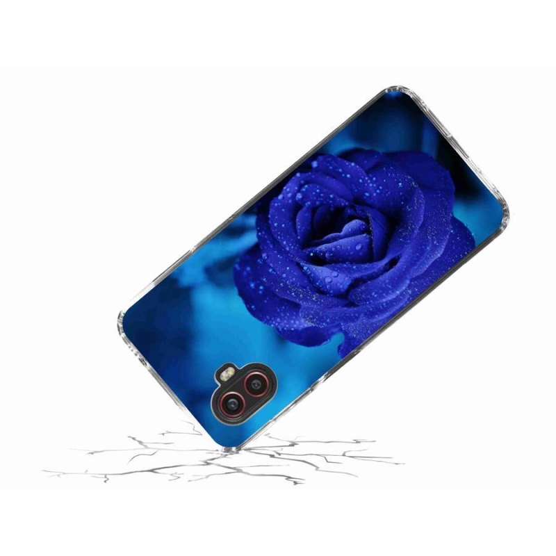 Gélový obal mmCase na mobil Samsung Galaxy Xcover 6 Pro - modrá ruža