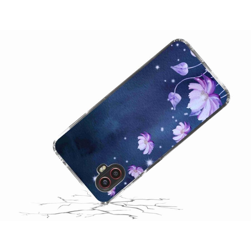 Gélový obal mmCase na mobil Samsung Galaxy Xcover 6 Pro - padajúce kvety