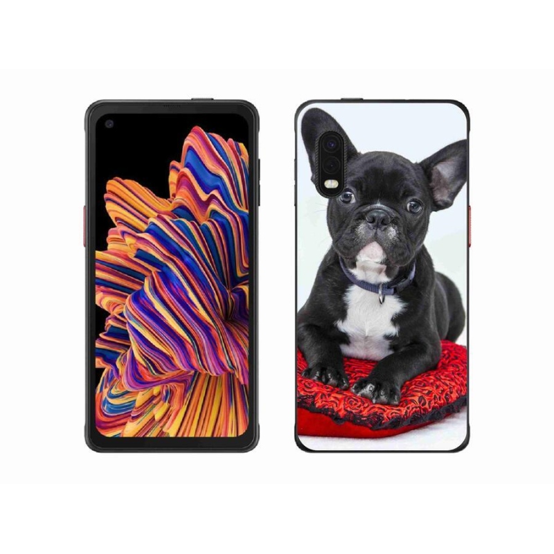 Gélový obal mmCase na mobil Samsung Galaxy Xcover Pro - buldog