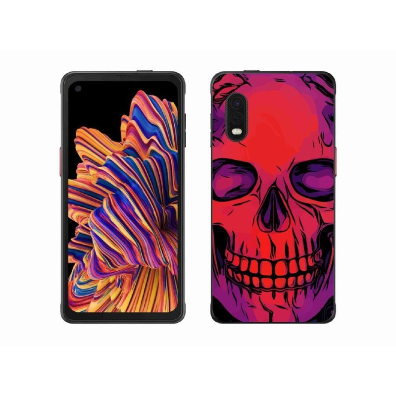 Gélový obal mmCase na mobil Samsung Galaxy Xcover Pro - lebka