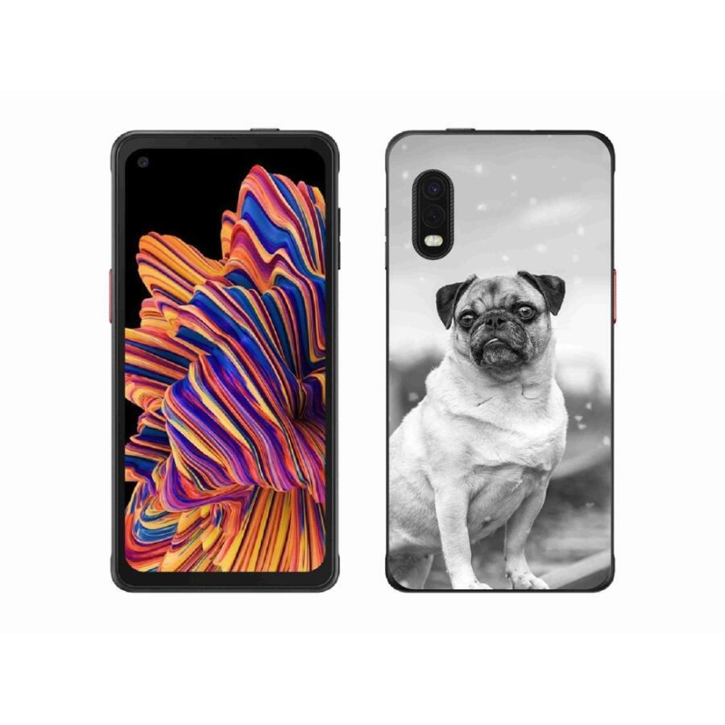 Gélový obal mmCase na mobil Samsung Galaxy Xcover Pro - mops