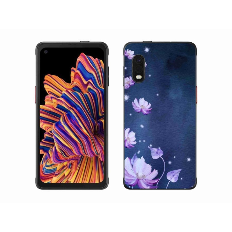 Gélový obal mmCase na mobil Samsung Galaxy Xcover Pro - padajúce kvety