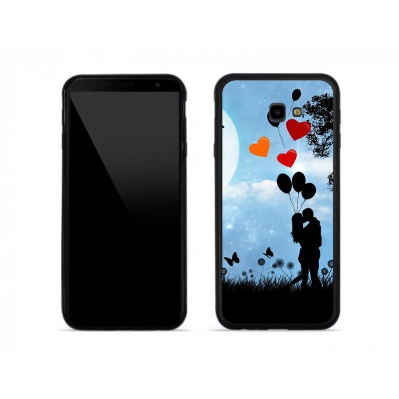 Gélový obal mmCase na mobil Samsung J4 Plus - zamilovaný pár