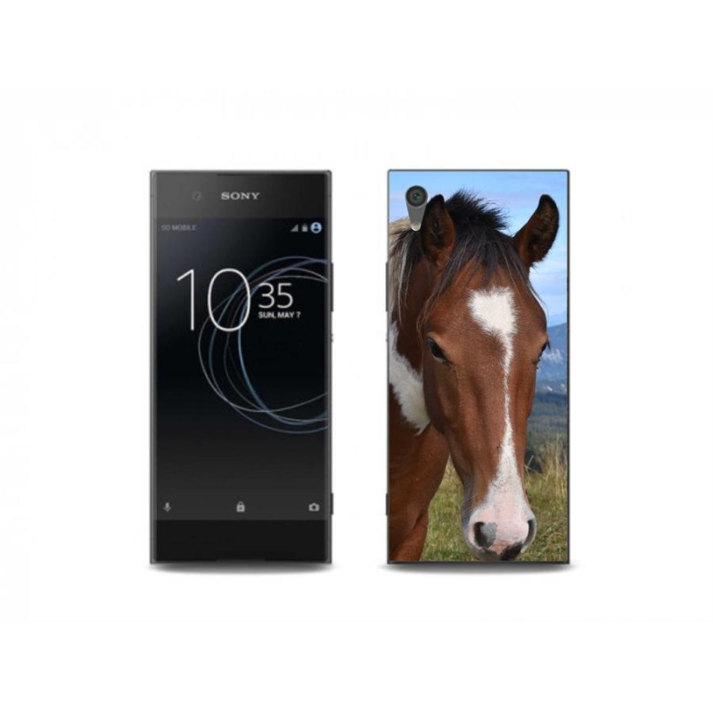 Gélový obal mmCase na mobil Sony Xperia XA1 - hnedý kôň