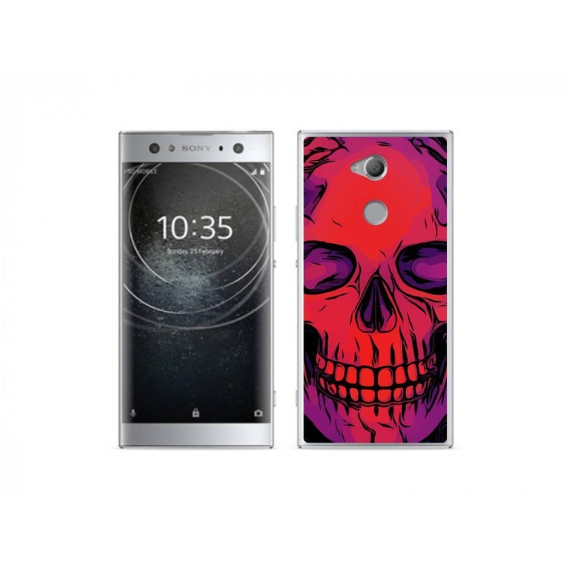 Gélový obal mmCase na mobil Sony Xperia XA2 Ultra - lebka