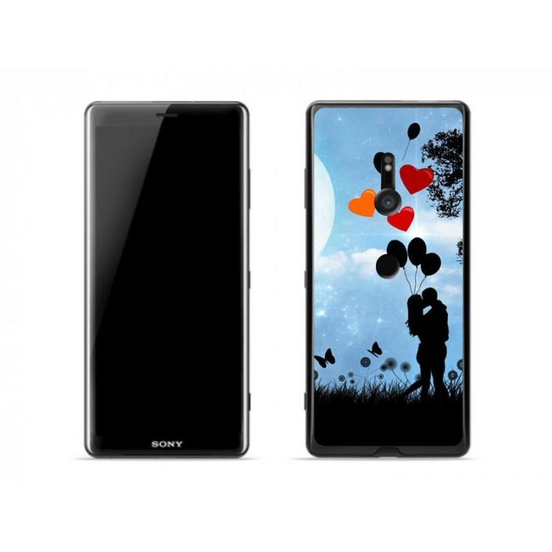 Gélový obal mmCase na mobil Sony Xperia XZ3 - zamilovaný pár