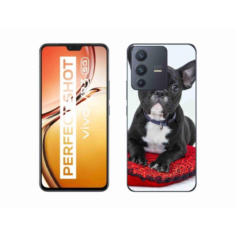 Gélový obal mmCase na mobil Vivo V23 5G - buldog