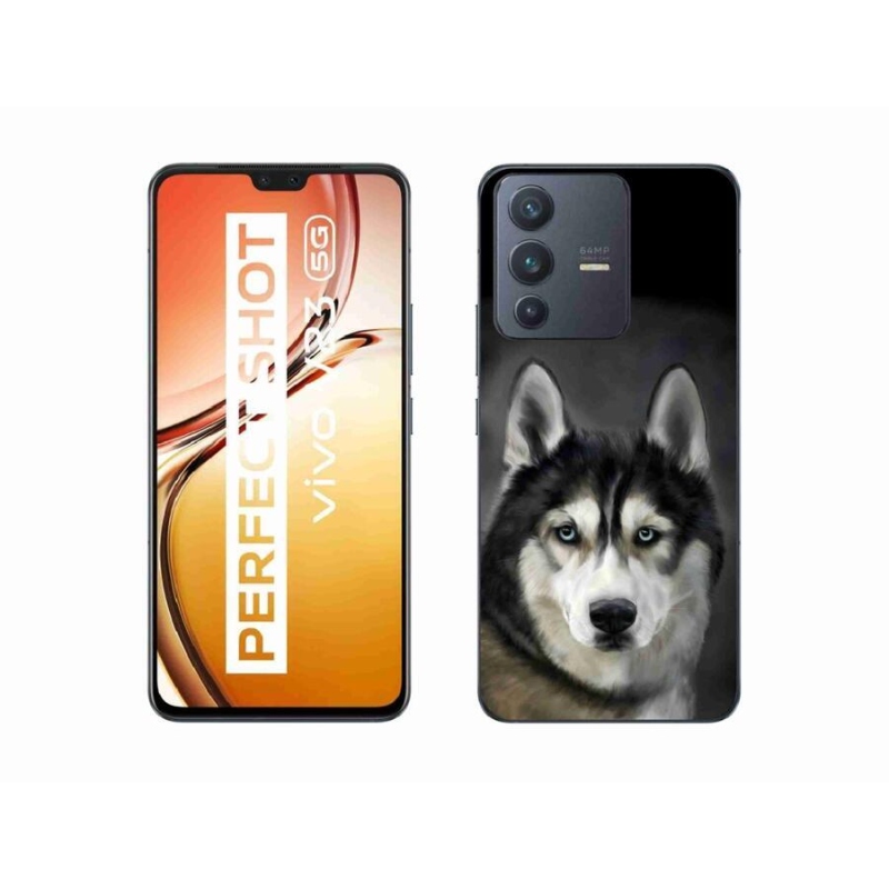 Gélový obal mmCase na mobil Vivo V23 5G - husky