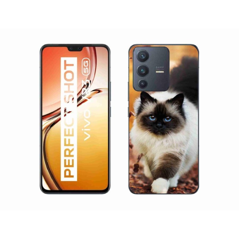 Gélový obal mmCase na mobil Vivo V23 5G - mačka