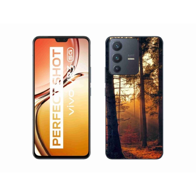 Gélový obal mmCase na mobil Vivo V23 5G - les