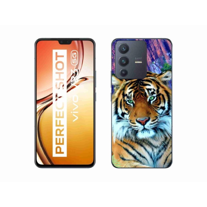 Gélový obal mmCase na mobil Vivo V23 5G - tiger