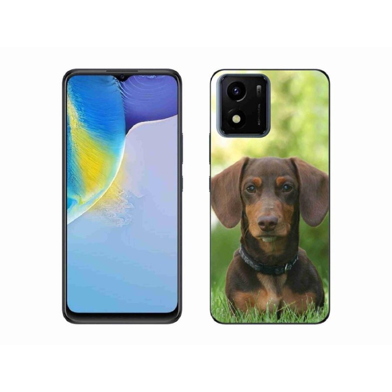 Gélový obal mmCase na mobil Vivo Y01 - hnedý jazvečík