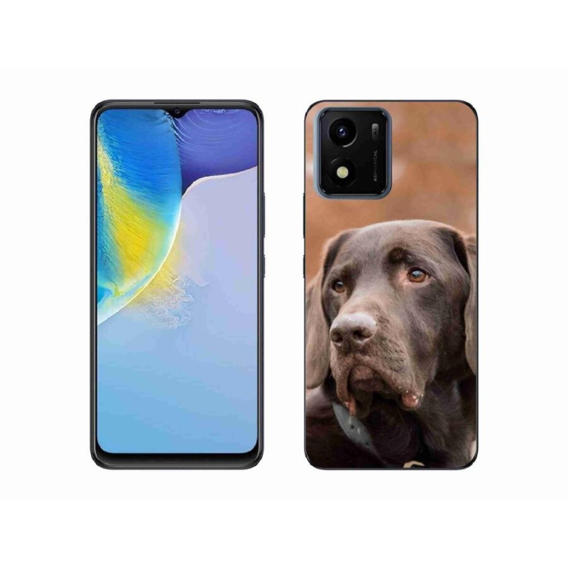 Gélový obal mmCase na mobil Vivo Y01 - hnedý labrador