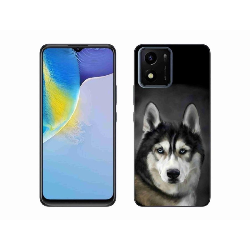 Gélový obal mmCase na mobil Vivo Y01 - husky