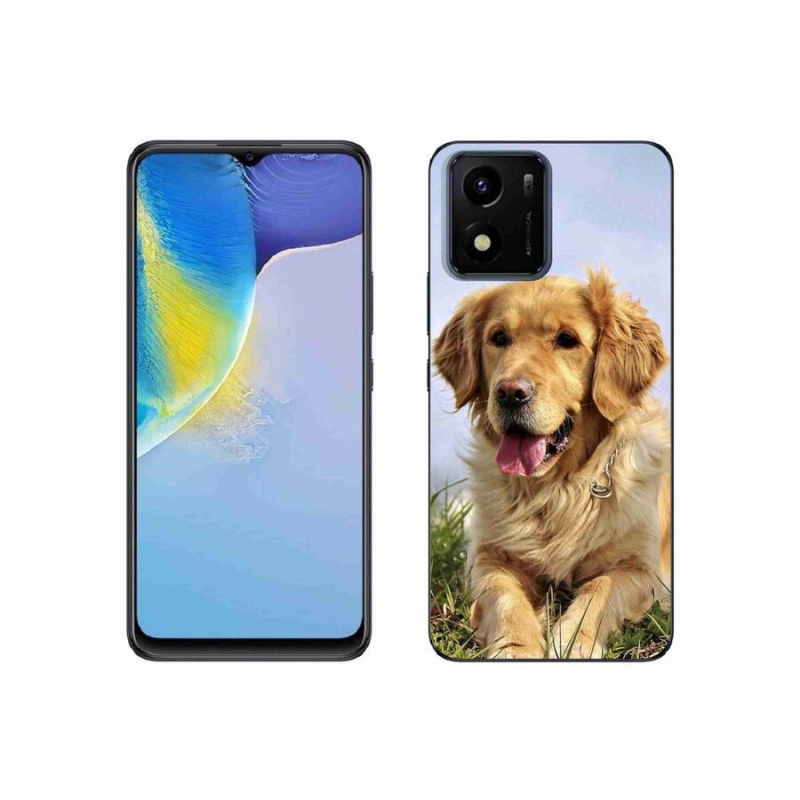 Gélový obal mmCase na mobil Vivo Y01 - zlatý retriever