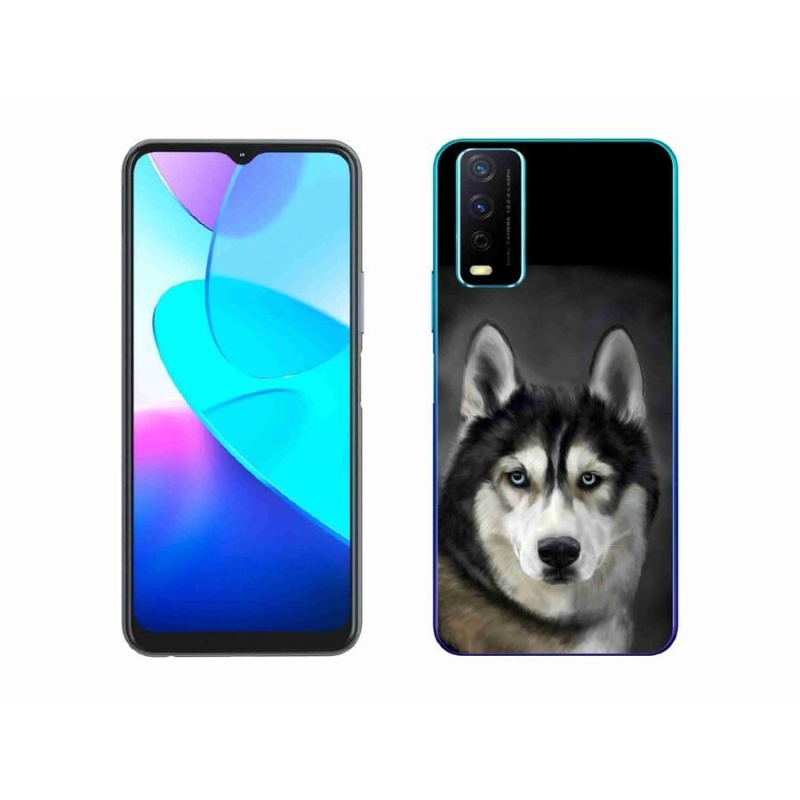 Gélový obal mmCase na mobil Vivo Y11s/Y20s - husky