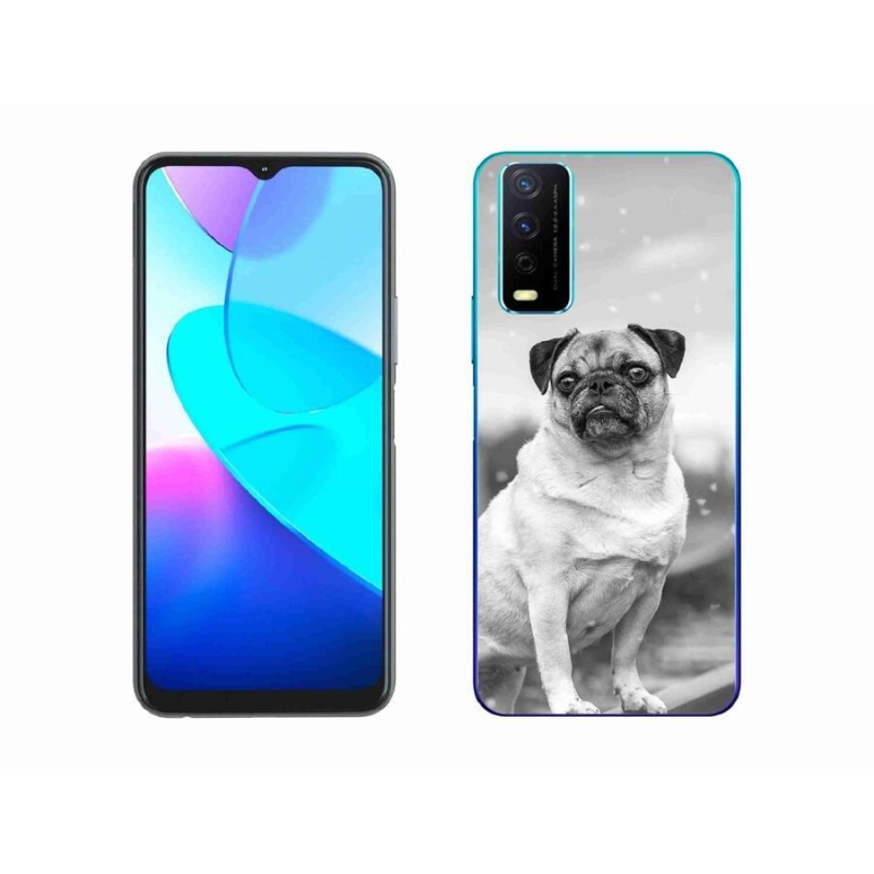 Gélový obal mmCase na mobil Vivo Y11s/Y20s - mops