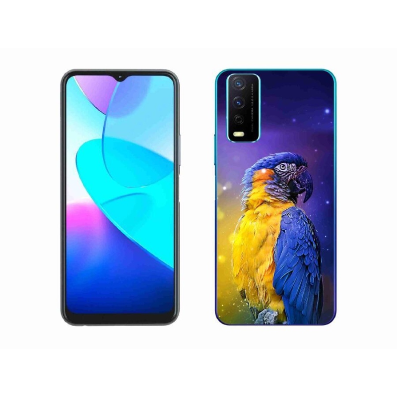 Gélový obal mmCase na mobil Vivo Y11s/Y20s - papagáj ara 1