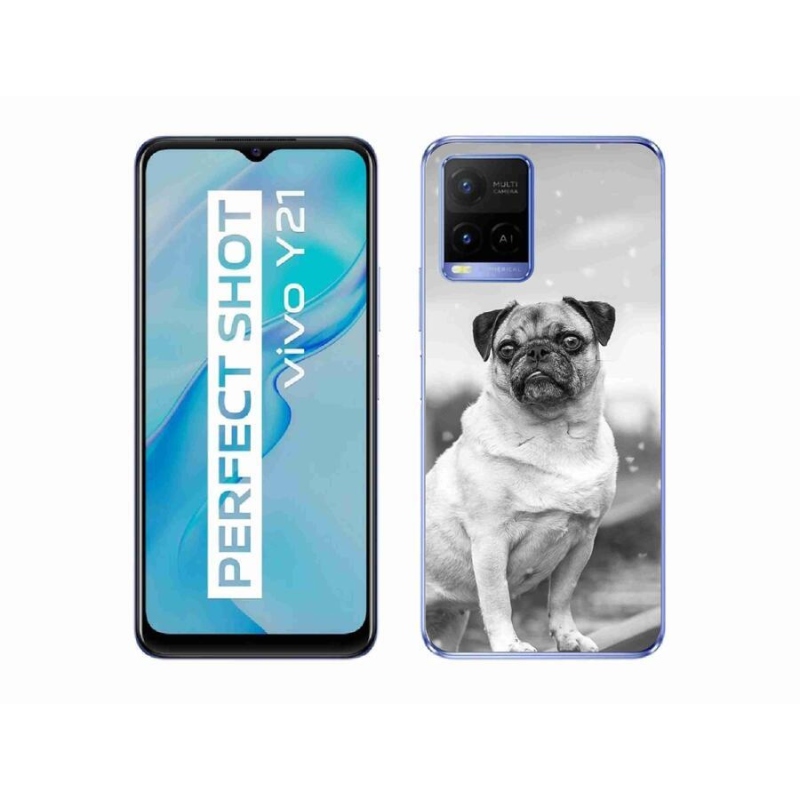 Gélový obal mmCase na mobil Vivo Y21/Y21s/Y33s - mops