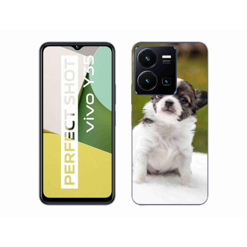 Gélový obal mmCase na mobil Vivo Y35 - čivava 4