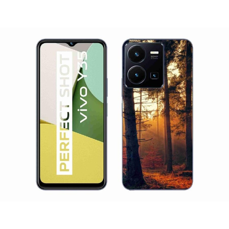 Gélový obal mmCase na mobil Vivo Y35 - les