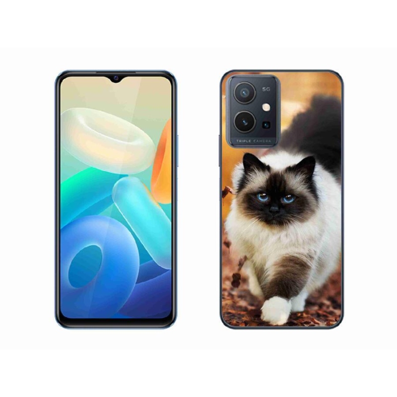 Gélový obal mmCase na mobil Vivo Y55 5G - mačka