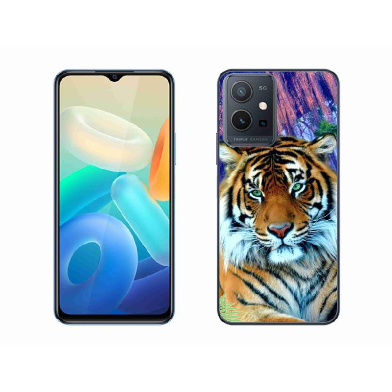 Gélový obal mmCase na mobil Vivo Y55 5G - tiger