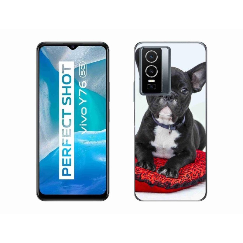 Gélový obal mmCase na mobil Vivo Y76 5G - buldog