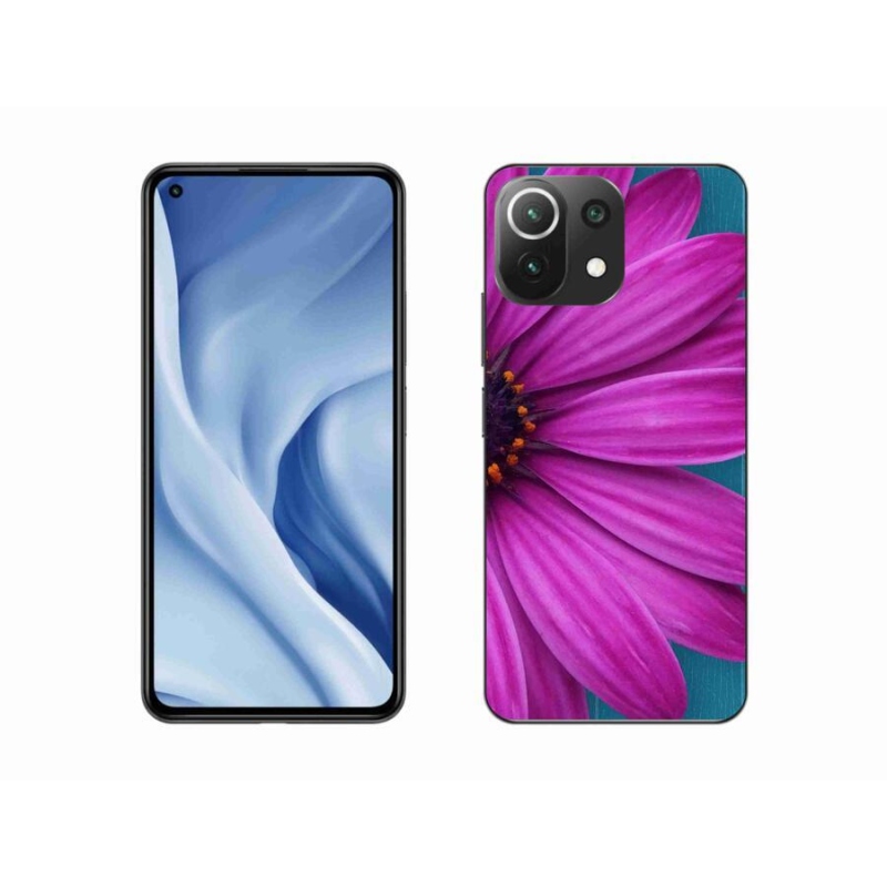 Gélový obal mmCase na mobil Xiaomi 11 Lite 5G NE - fialová margaréta