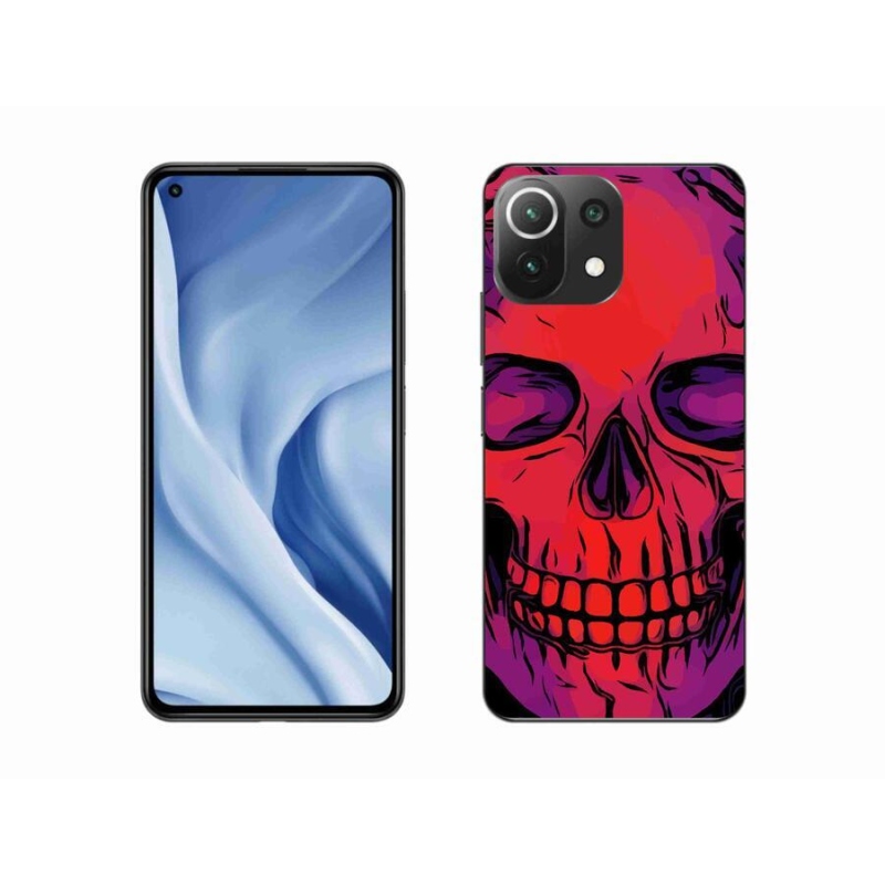 Gélový obal mmCase na mobil Xiaomi 11 Lite 5G NE - lebka