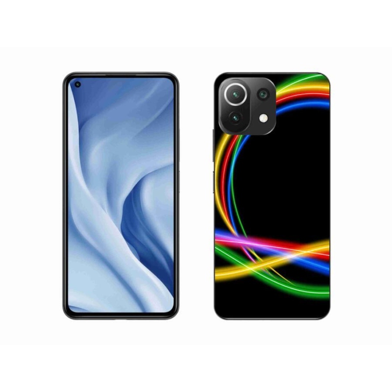 Gélový obal mmCase na mobil Xiaomi 11 Lite 5G NE - neónové kruhy