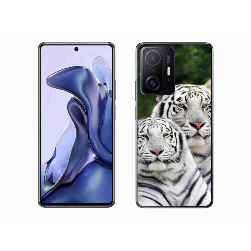 Gélový obal mmCase na mobil Xiaomi 11T - bieli tigre